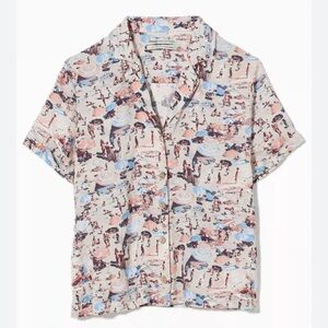 NWOT URBAN OUTFITTERS Beach Print Top